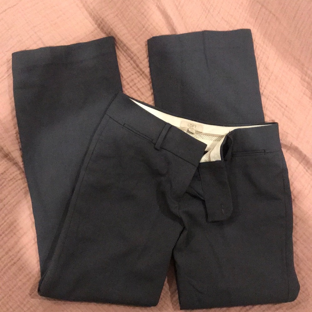 Loft dress pants slacks - dark gray